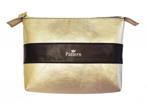 Косметичка кожаная Gold Pattern - Производитель сумок «Pattern»