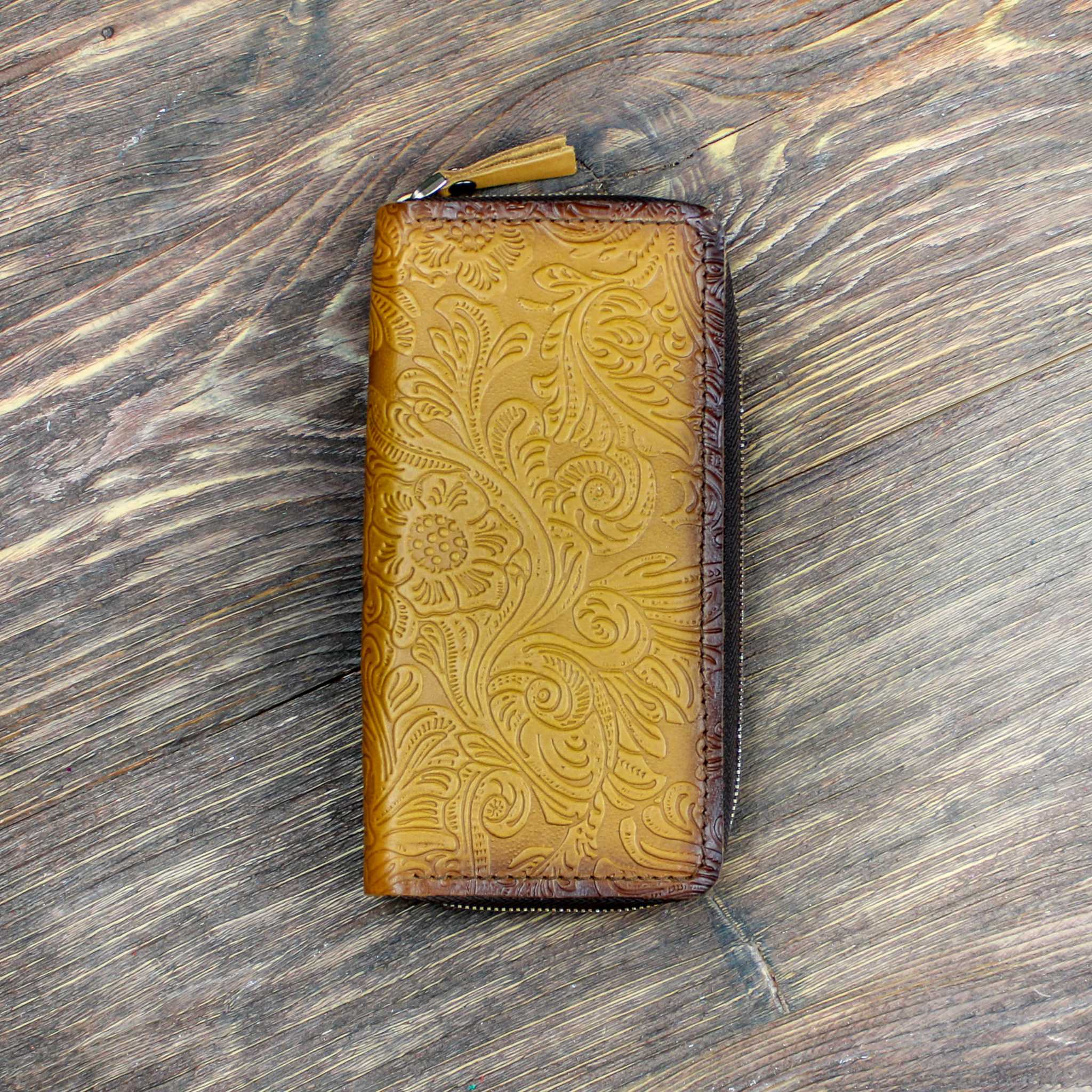 Клатч на молнии с тиснением Russian Handmade, фото 1