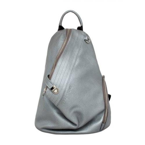 Рюкзак молодежный кожаный Larch Silver Grey Lakestone, фото 1