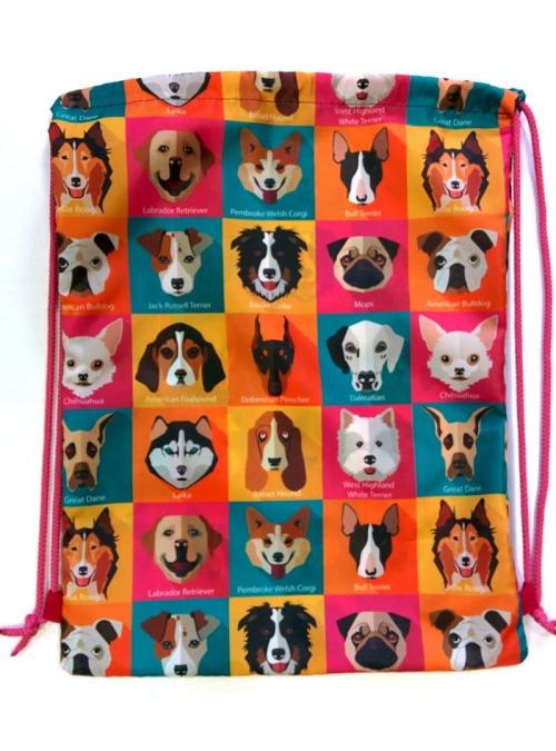 Мешок для обуви подъполье dog breeds малый, фото 1