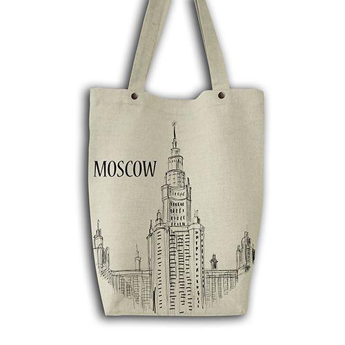 Женская сумка текстильная Москва Линия плюс, фото 1